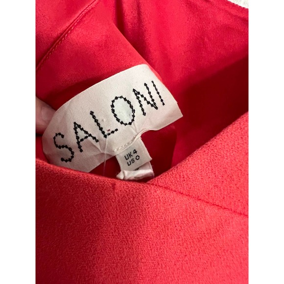 Saloni Coral Crepe Jumpsuit - Picture 7 of 7